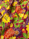 Premium Kanjivaram COSMOS Silk Fabric - DIGITAL PRINTED
