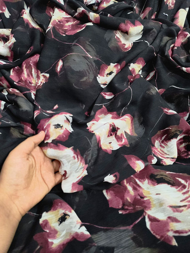 Most Premium Pure Chiffon FABRIC With Digital PRINTED (Big WIDTH!!)