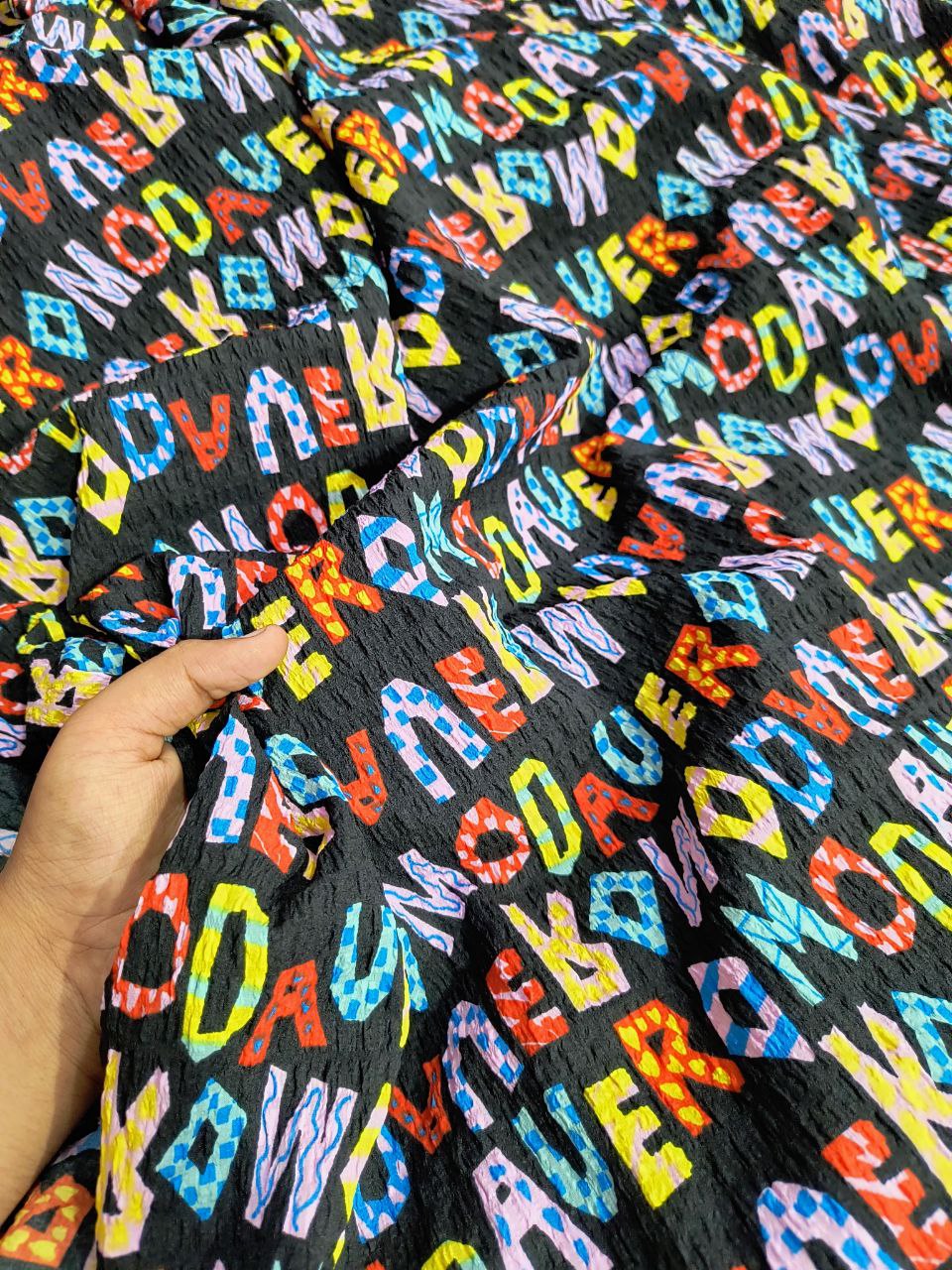 Premium Pure Imported Double Crepe FABRIC Digital Printed (Big WIDTH!!)