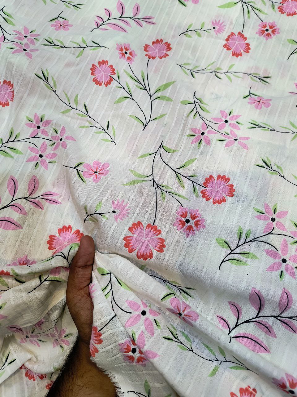 Most Premium Pure Dobby Cotton 80*80 PRINTED FABRIC (Big WIDTH!!)