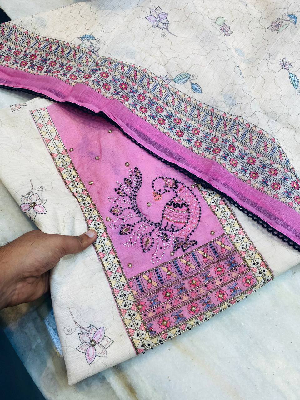 Premium Pure Suit With Dupatta (Complete Suit) on SALE Prices