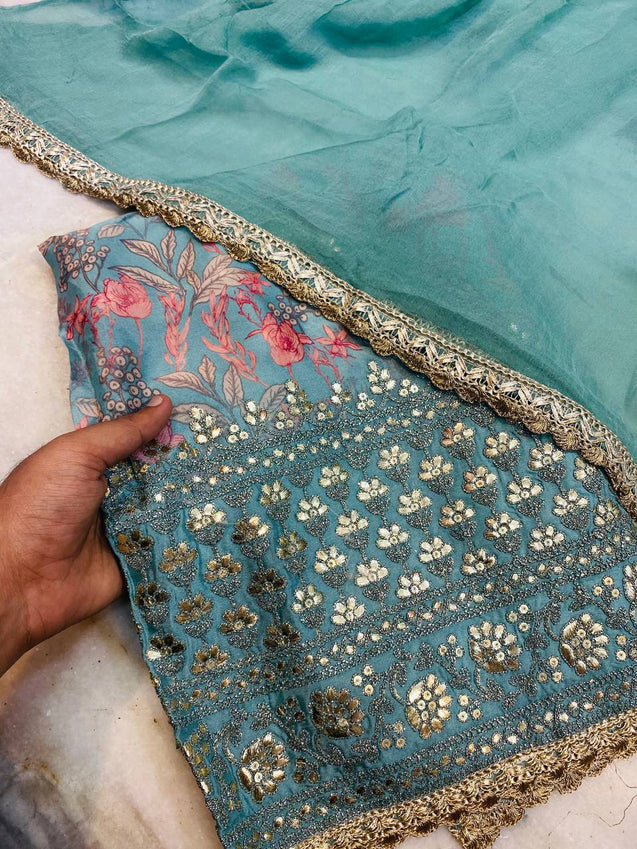 Premium Pure Suit With Dupatta (Complete Suit) on SALE Prices