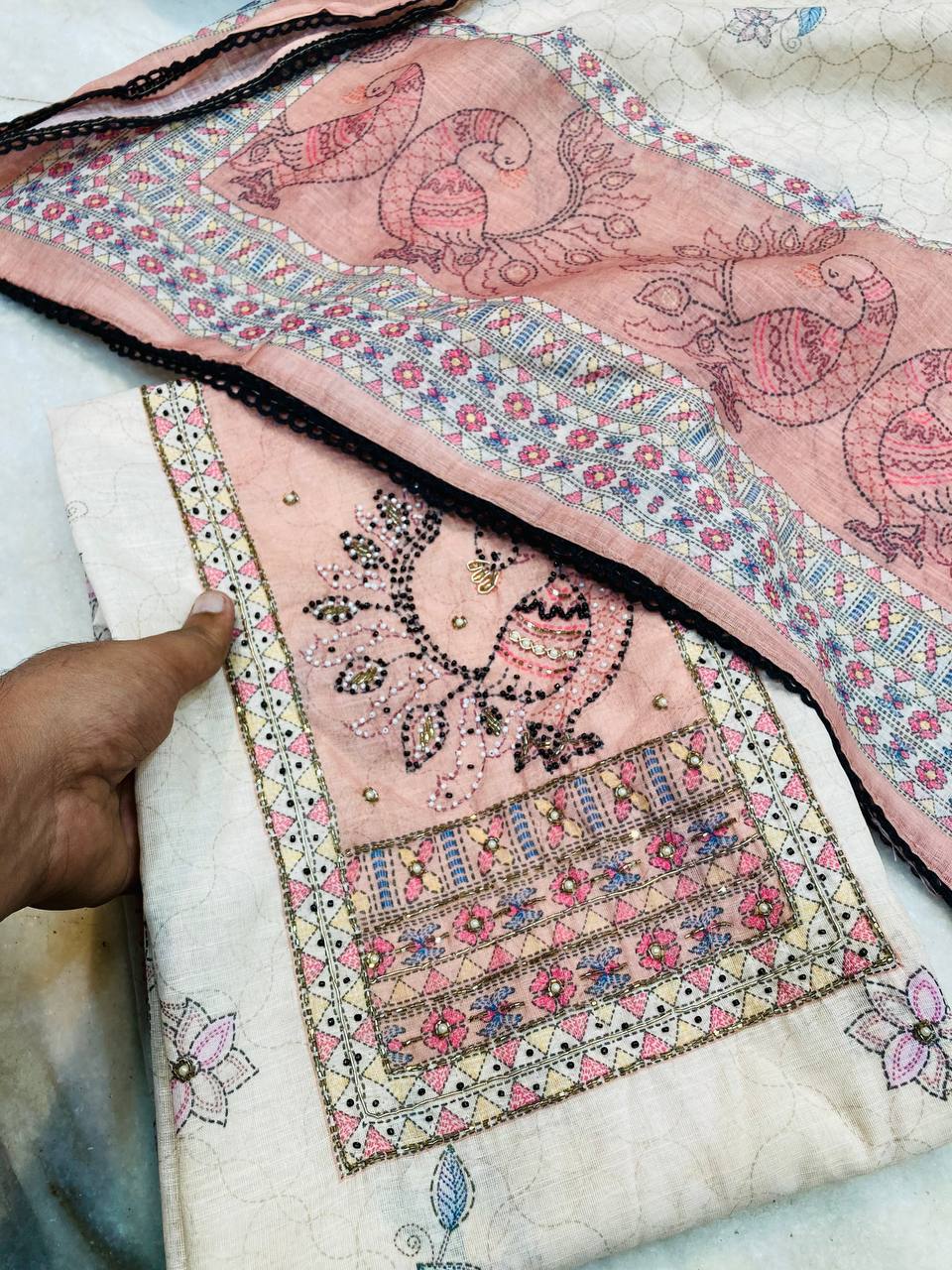 Premium Pure Suit With Dupatta (Complete Suit) on SALE Prices