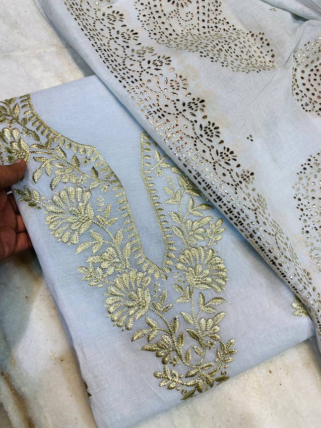 Premium Pure Suit With Dupatta (Complete Suit) on SALE Prices