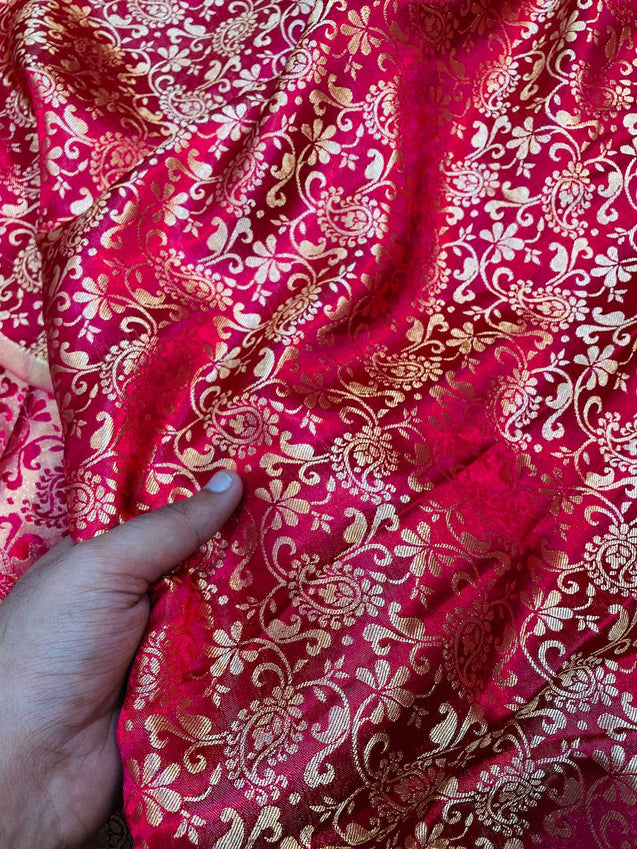 Most Premium Super Quality Handloom Banarasi Brocade FABRIC