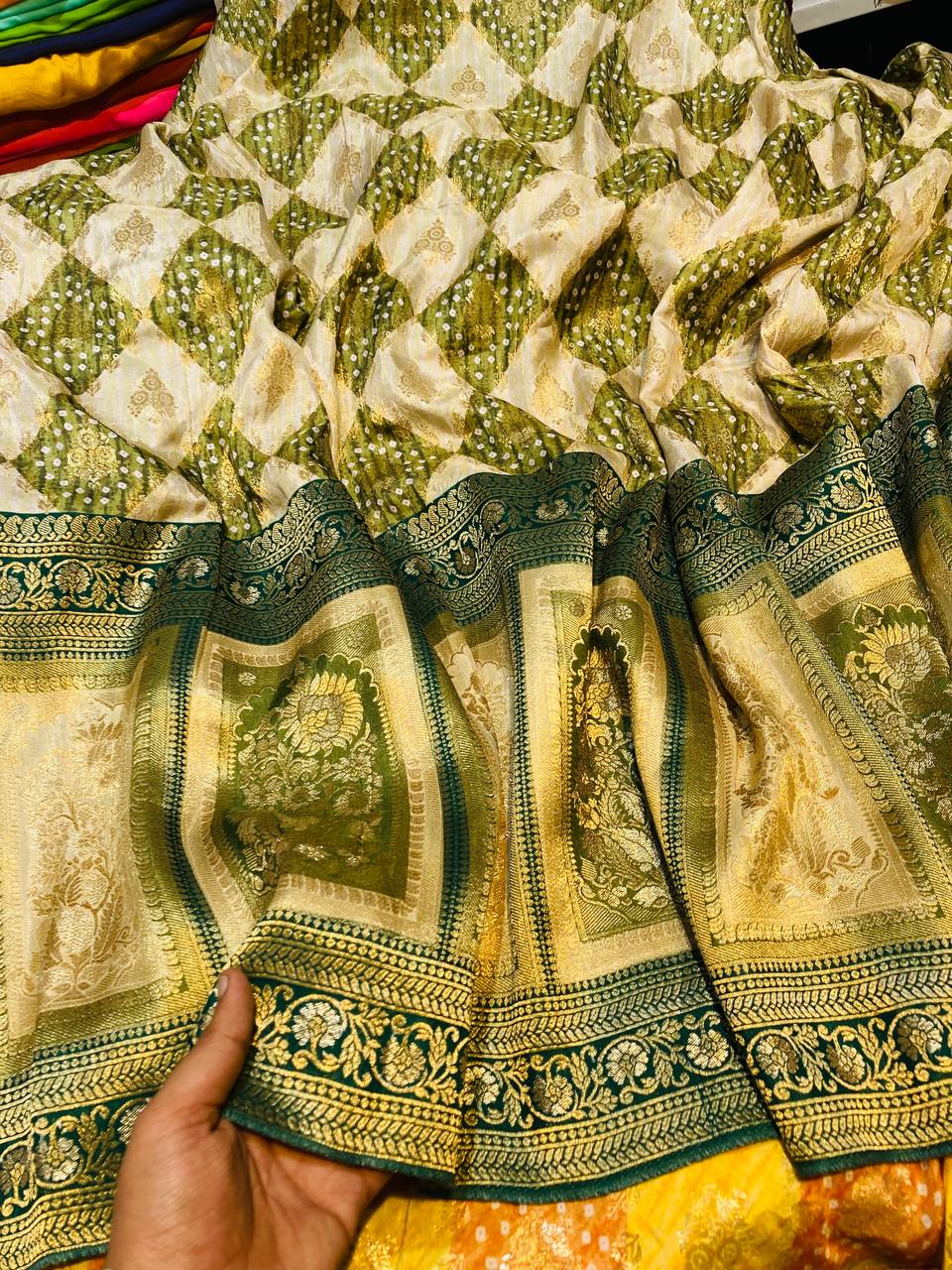 Most Premium Super Quality Of Pure Dola Silk Fabric With Fine Weaving