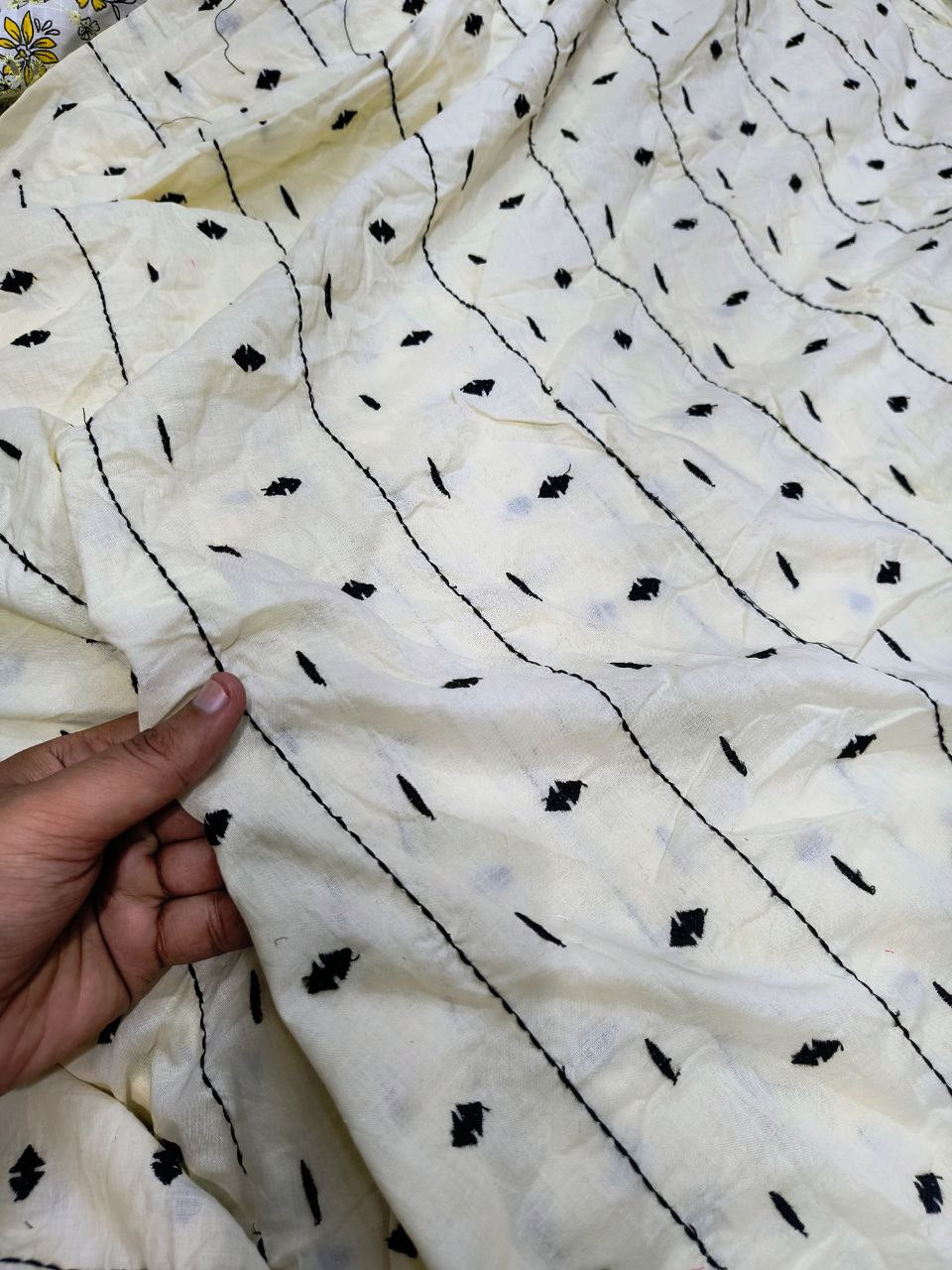 Most Premium Fine Thread Embroidery On Pure Cotton FABRIC (Big WIDTH!!)