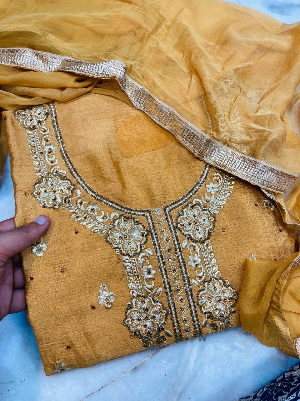 Premium Pure Suit With Dupatta (Complete Suit) on SALE Prices