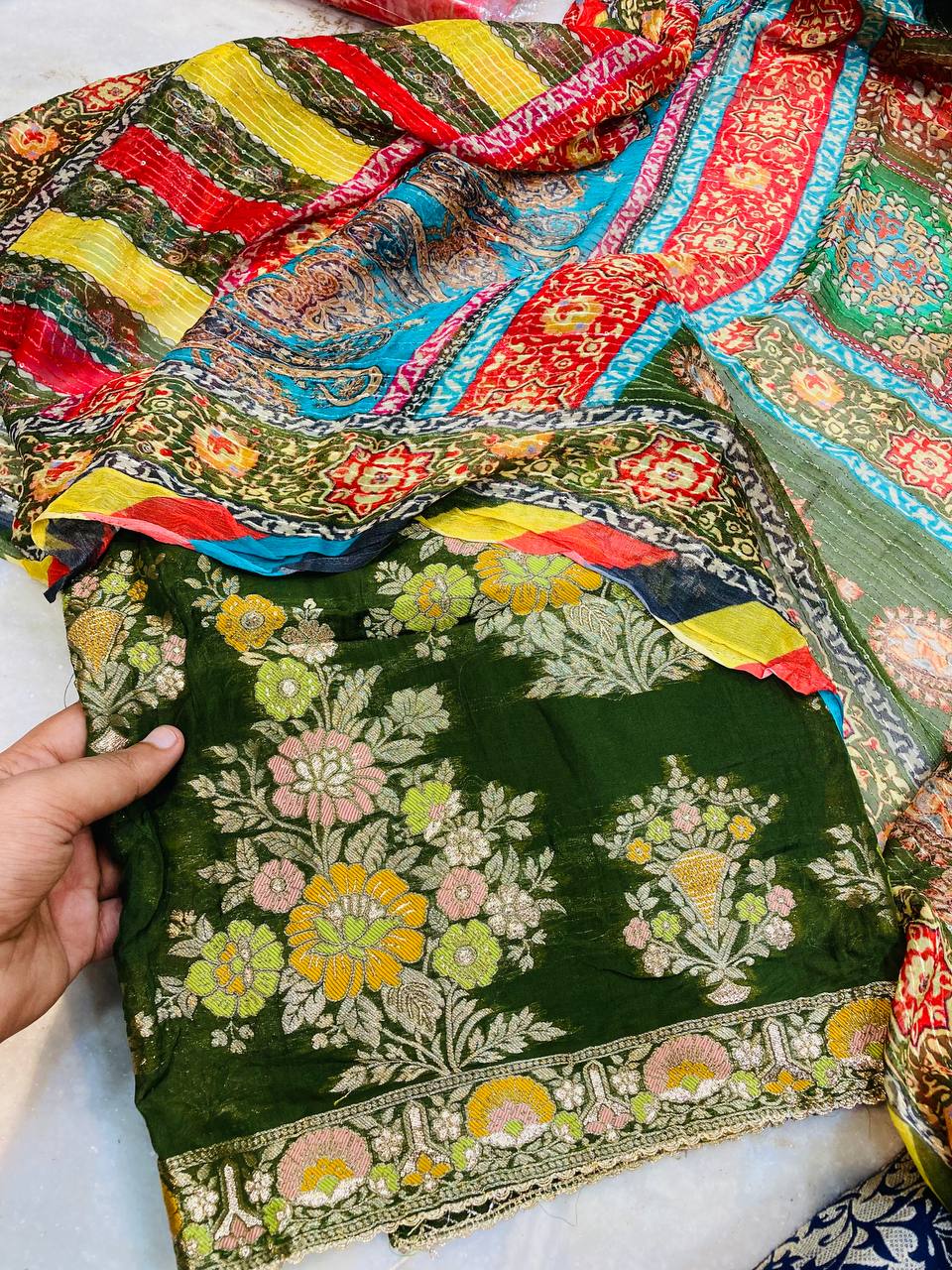 Premium Pure Suit With Dupatta (Complete Suit) on SALE Prices