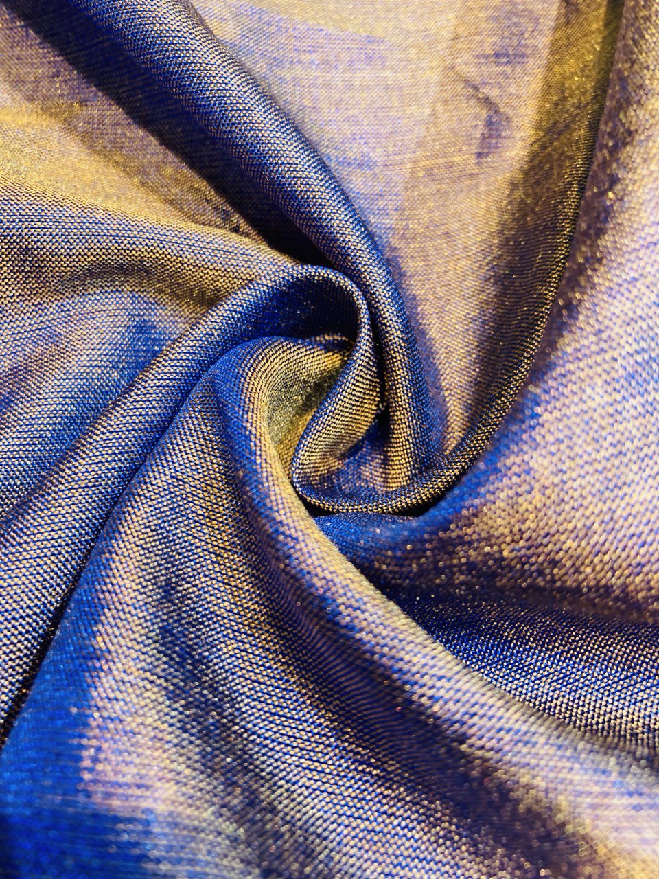Premium Pure Export Quality Kanjivaram Silk FABRIC (BLUE)