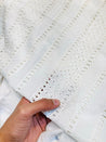 Most Premium Export Quality Of Pure Mul Cotton FABRIC With Fine Chikankari Work (Big WIDTH!!) (DYEABLE)