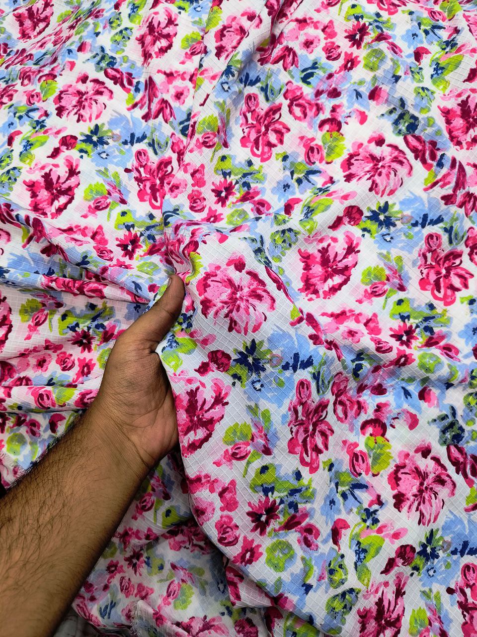 Most Premium Pure Double Crepe Texture FABRIC (Big WIDTH!!)