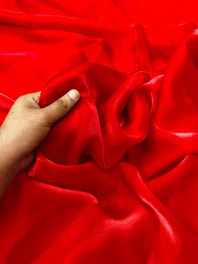 Premium Pure Jimmy Choo. Organza FABRIC (RED)