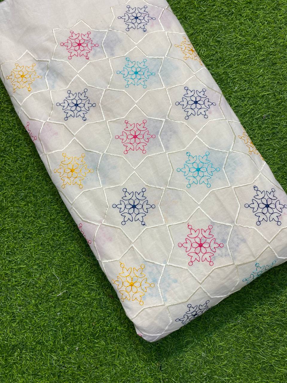 Most Premium Quality Of Pure Cotton Fabric - With Sequin Work