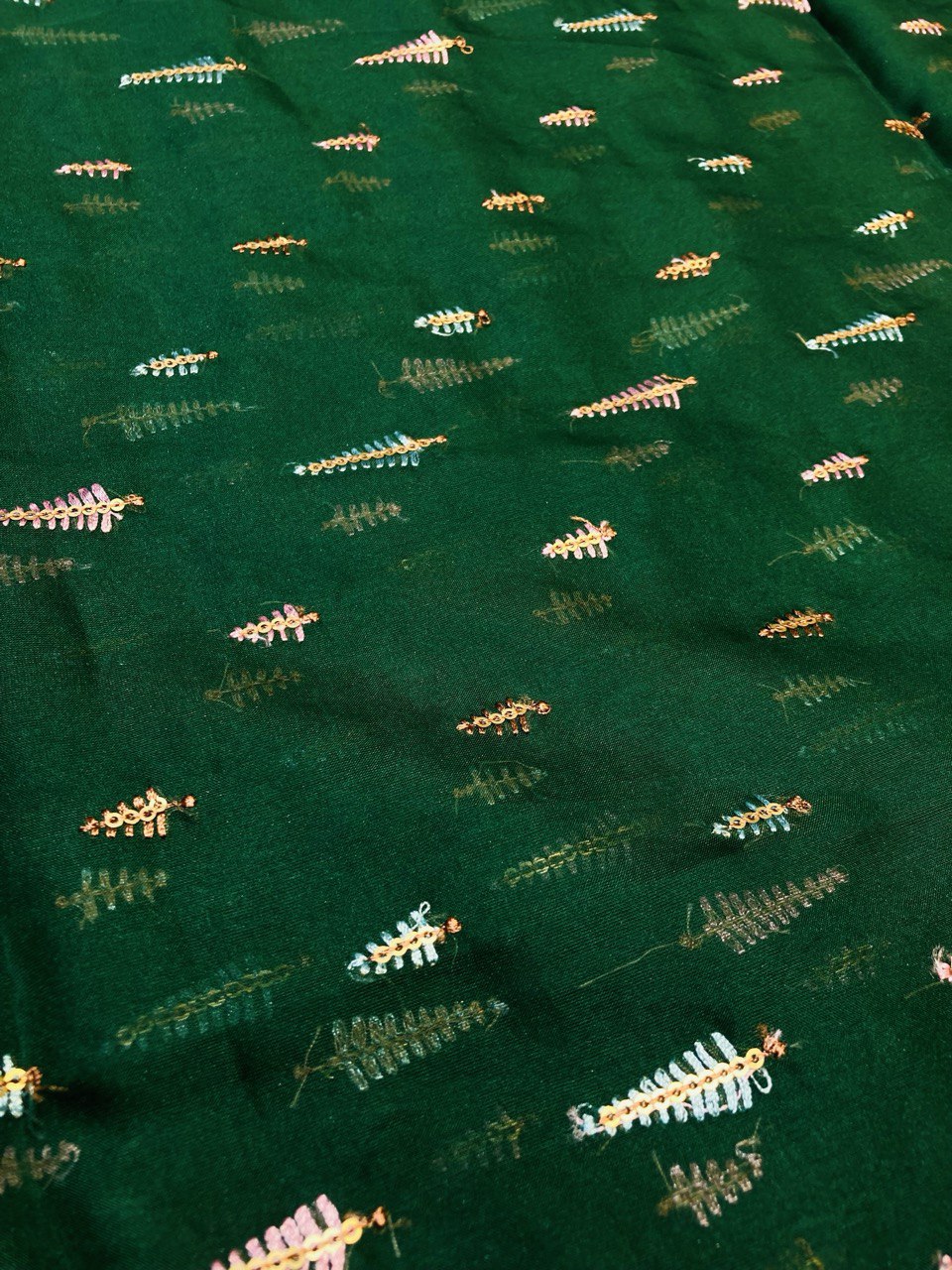 (Cut Piece SALE Fabric) Premium Pure  Fabric (Cut SIZE: 5.5 Meter)