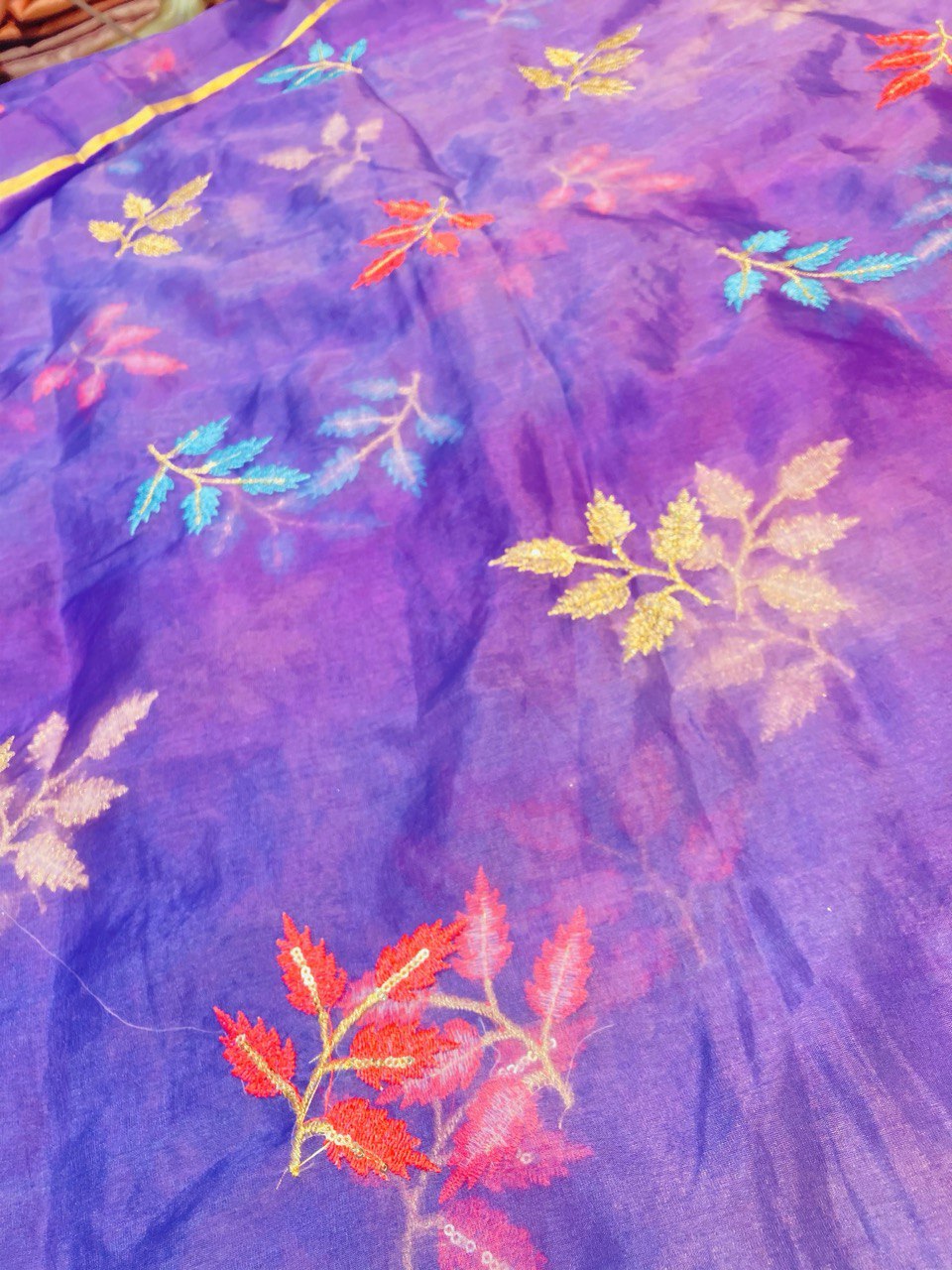 (Cut Piece SALE Fabric) Premium Pure  Fabric (Cut SIZE: 4. Meter)