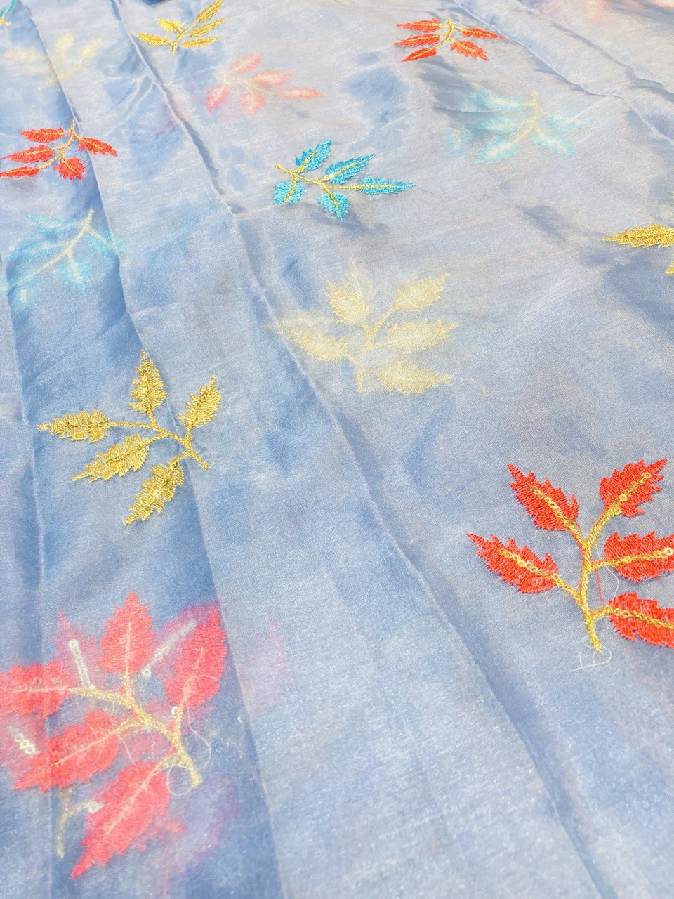 (Cut Piece SALE Fabric) Premium Pure  Fabric (Cut SIZE: 3.30 Meter)