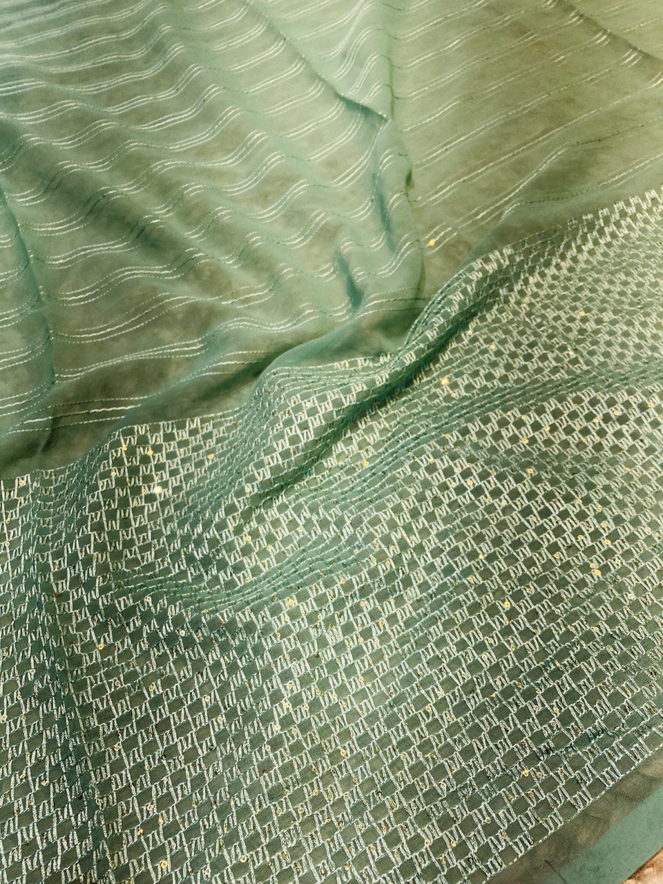 (Cut Piece SALE Fabric) Premium Pure  Fabric (Cut SIZE: 1. Meter)