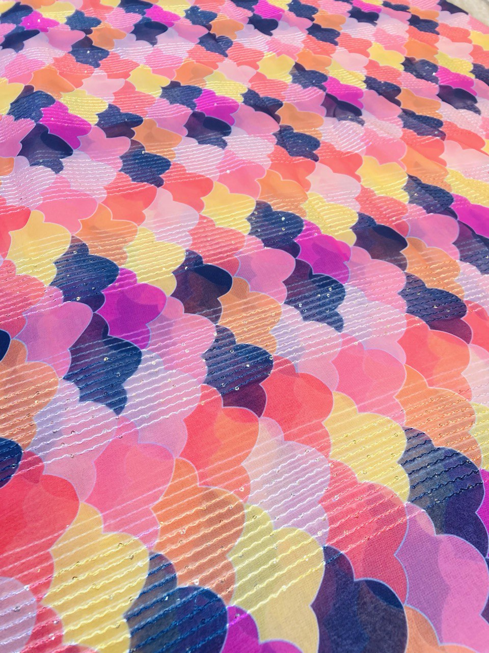 (Cut Piece SALE Fabric) Premium Pure  Fabric (Cut SIZE: 4.50 Meter)