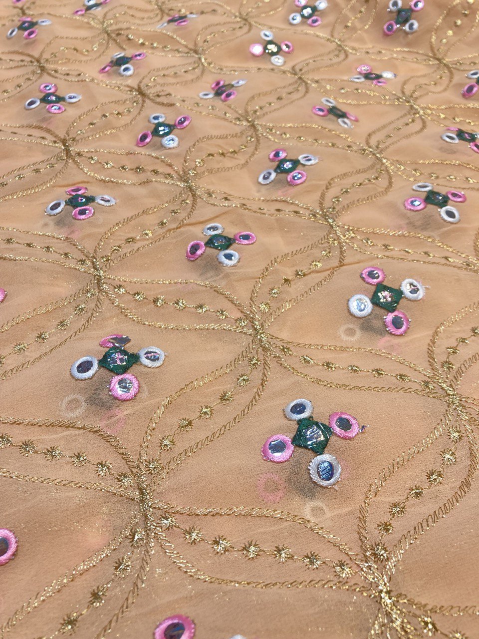 (Cut Piece SALE Fabric) Premium Pure  Fabric (Cut SIZE: 2.90 Meter)