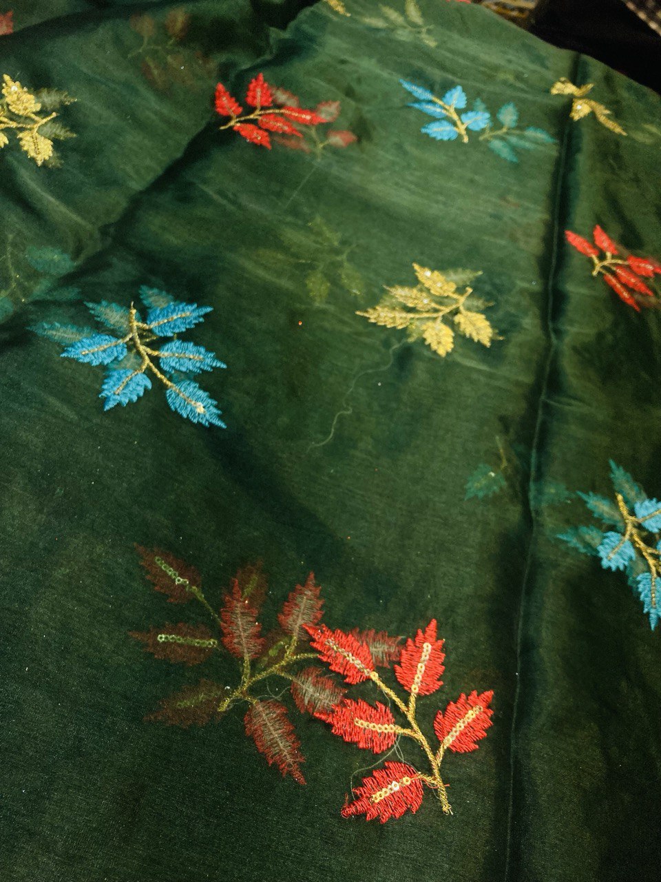 (Cut Piece SALE Fabric) Premium Pure  Fabric (Cut SIZE: 5.50 Meter)