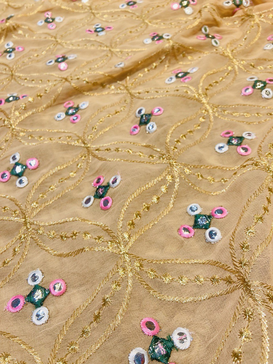 (Cut Piece SALE Fabric) Premium Pure  Fabric (Cut SIZE: 2.80 Meter)