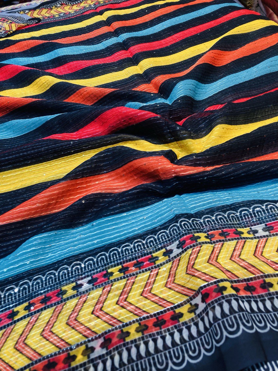 (Cut Piece SALE Fabric) Premium Pure  Fabric (Cut SIZE: 4 Meter)