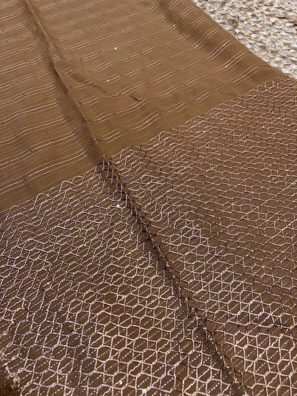 (Cut Piece SALE Fabric) Premium Pure  Fabric (Cut SIZE: 0.90 Meter)