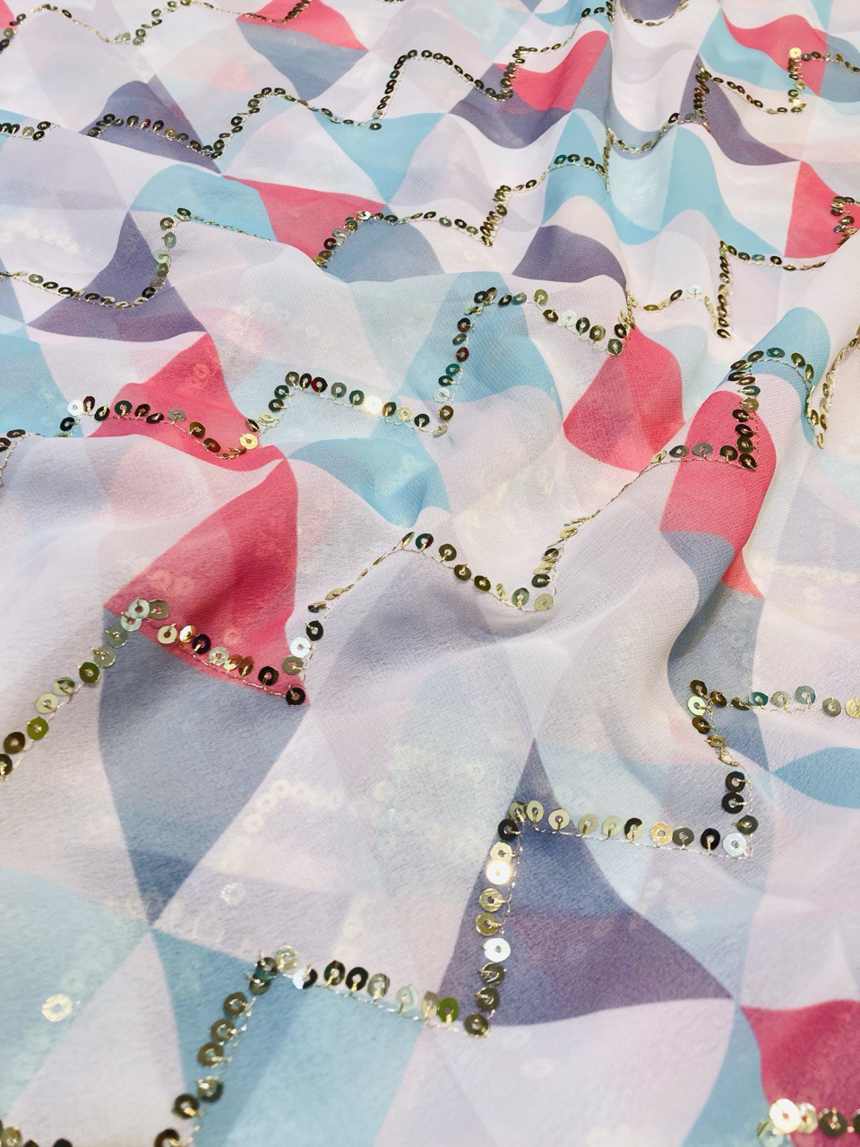 (Cut Piece SALE Fabric) Premium Pure  Fabric (Cut SIZE: 3.90 Meter)