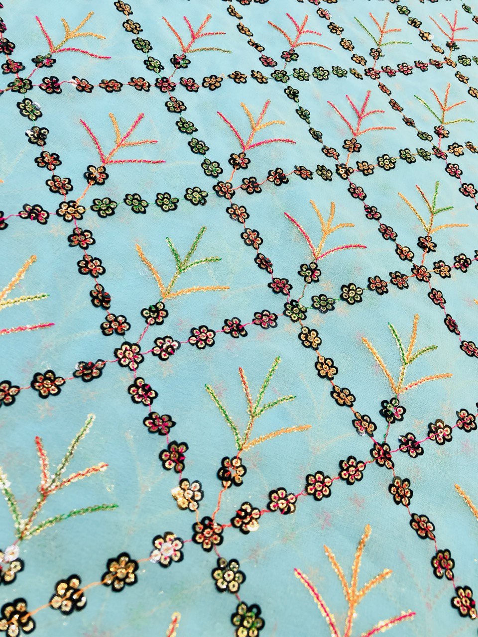 (Cut Piece SALE Fabric) Premium Pure  Fabric (Cut SIZE: 6.40 Meter)