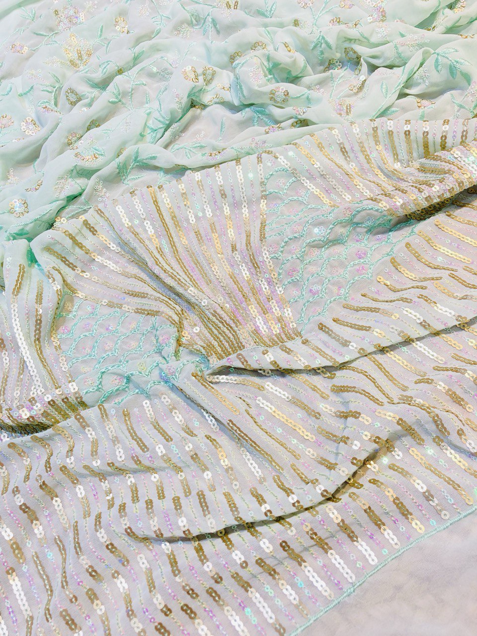 (Cut Piece SALE Fabric) Premium Pure  Fabric (Cut SIZE: 3 Meter)