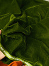 Premium Pure Velvet 9000 FABRIC (Complete 5 Meter FABRIC) -  MEHNDI