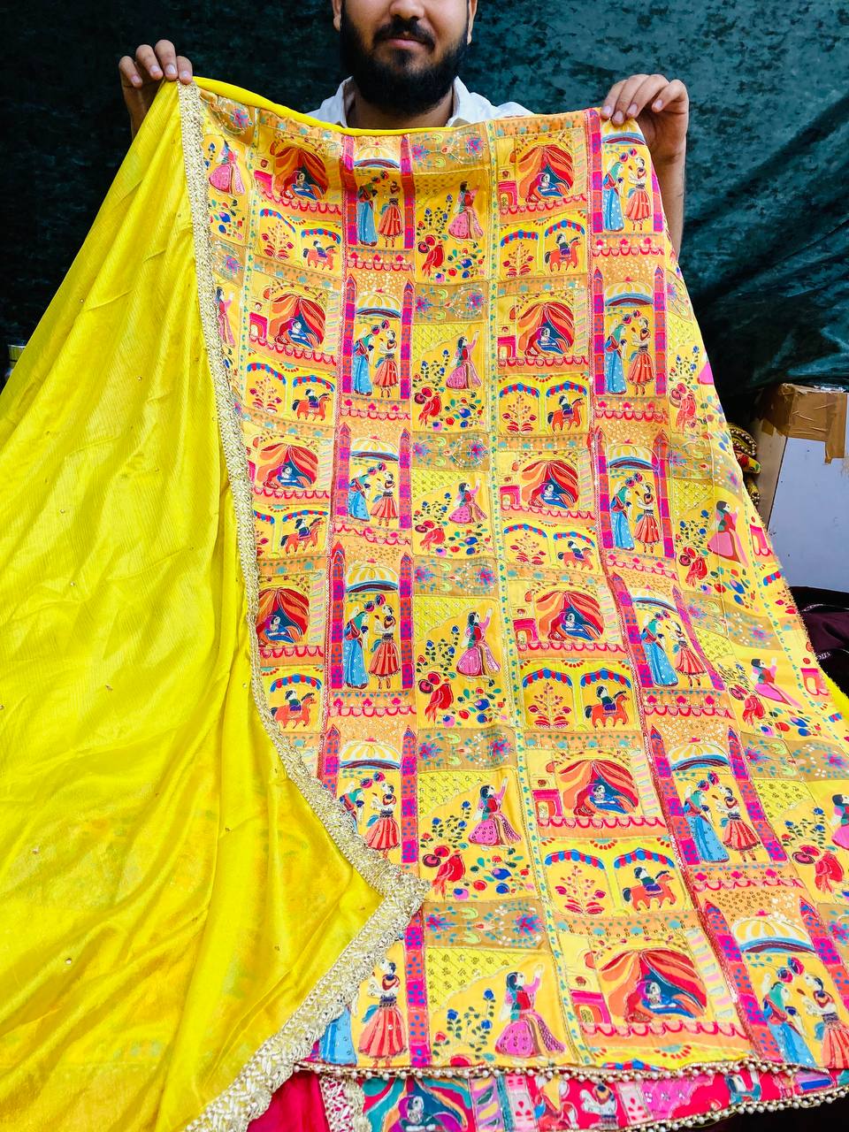 Premium Pure RAJA RANI Crepe Suit With Dupatta