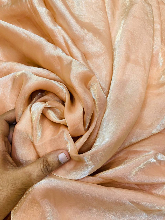 Premium Pure Jimmy Choo. Organza FABRIC (PEACH)