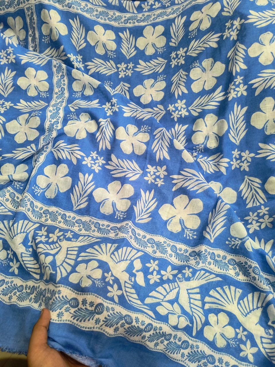 Premium Pure Cotton LINEN Printed Complete Suit Set