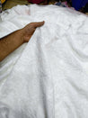 Most Premium Pure Cotton FABRIC With Fine Dori Embroidery (Big WIDTH!!) (Dyeable Also)
