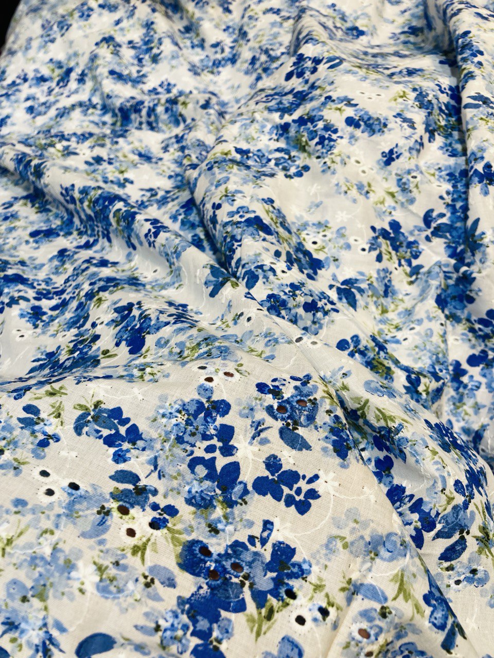 Most Premium Export Quality Of Pure Cotton Printed FABRIC With Fine Chikankari Work (Big WIDTH!!)