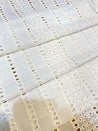Most Premium Export Quality Of Pure Cotton FABRIC With Fine Chikankari Work (Big WIDTH!!) (DYEABLE)