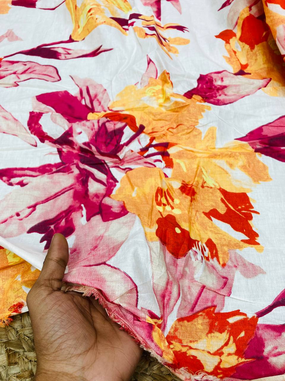 Cut Piece SALE- Premium Pure Designer COTTON PRINTED FABRICS IN SALE - Cut SIZE 1.20 Meter