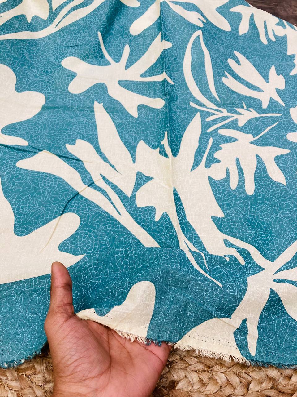 Cut Piece SALE- Premium Pure Designer COTTON PRINTED FABRICS IN SALE - Cut SIZE 0.60 Meter