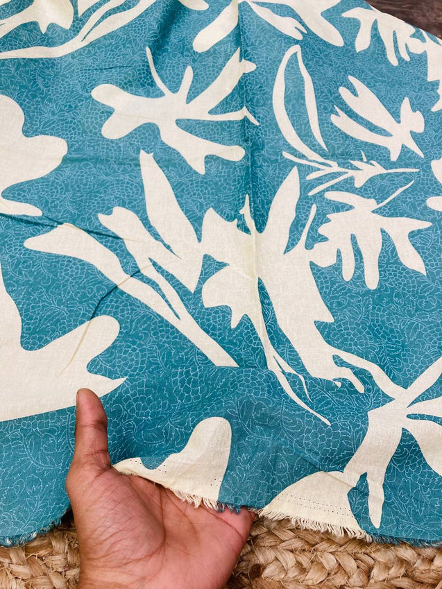 Cut Piece SALE- Premium Pure Designer COTTON PRINTED FABRICS IN SALE - Cut SIZE 0.60 Meter