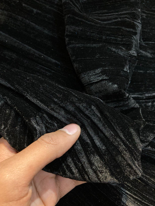(Cut Piece SALE Fabric) Premium Imported Crushed Velvet FABRIC (Cut SIZE: 2 Meter)