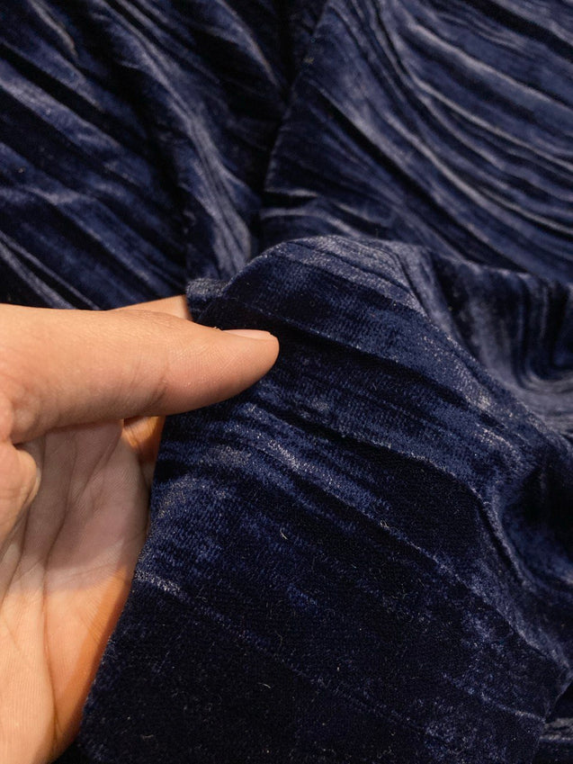 (Cut Piece SALE Fabric) Premium Imported Crushed Velvet FABRIC (Cut SIZE: 0.50 Meter)