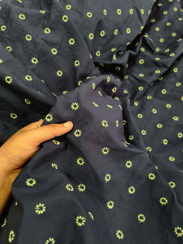 Most Premium Pure Cotton FABRIC With Fine Embroidery (Big WIDTH!!)