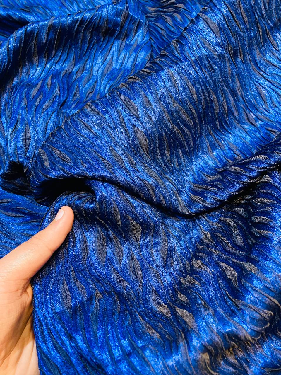 Most Premium Imported Crushed Brasso LYCRA FABRIC