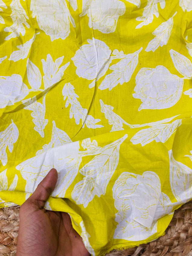 Cut Piece SALE- Premium Pure Designer COTTON PRINTED FABRICS IN SALE - Cut SIZE 0.85 Meter