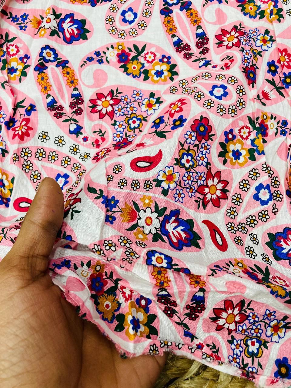 Cut Piece SALE- Premium Pure Designer COTTON PRINTED FABRICS IN SALE - Cut SIZE .40 Meter