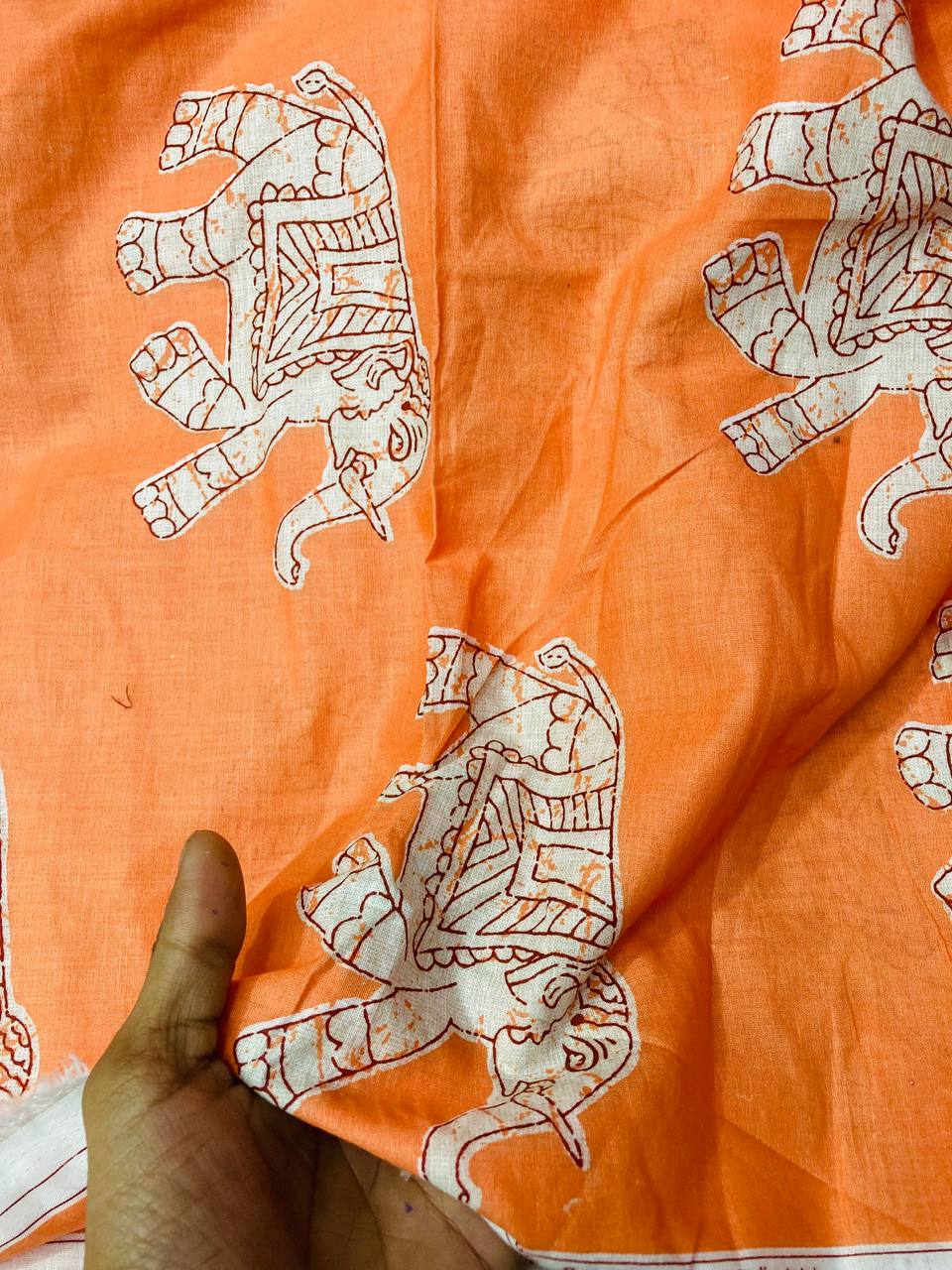 Cut Piece SALE- Premium Pure Designer COTTON PRINTED FABRICS IN SALE - Cut SIZE 3 Meter