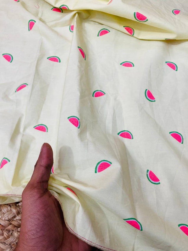 Cut Piece SALE- Premium Pure Designer COTTON PRINTED FABRICS IN SALE - Cut SIZE 0.75 Meter