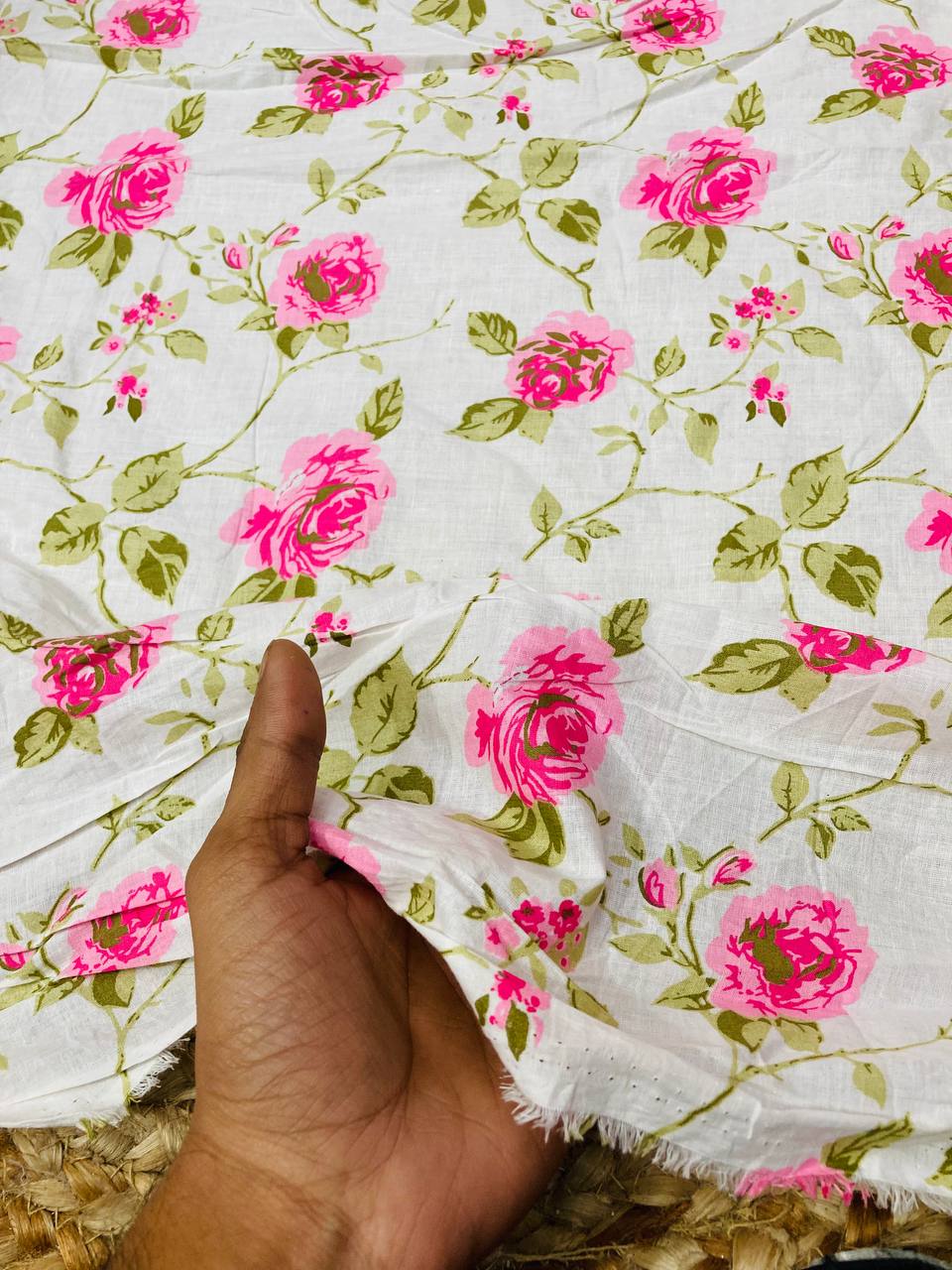 Cut Piece SALE- Premium Pure Designer COTTON PRINTED FABRICS IN SALE - Cut SIZE 0.40 Meter